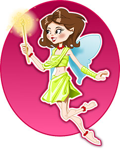 Fairy holding a wand