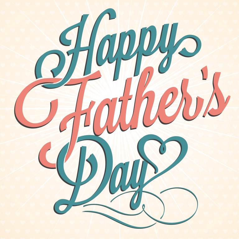 Happy Father's Day in script letters