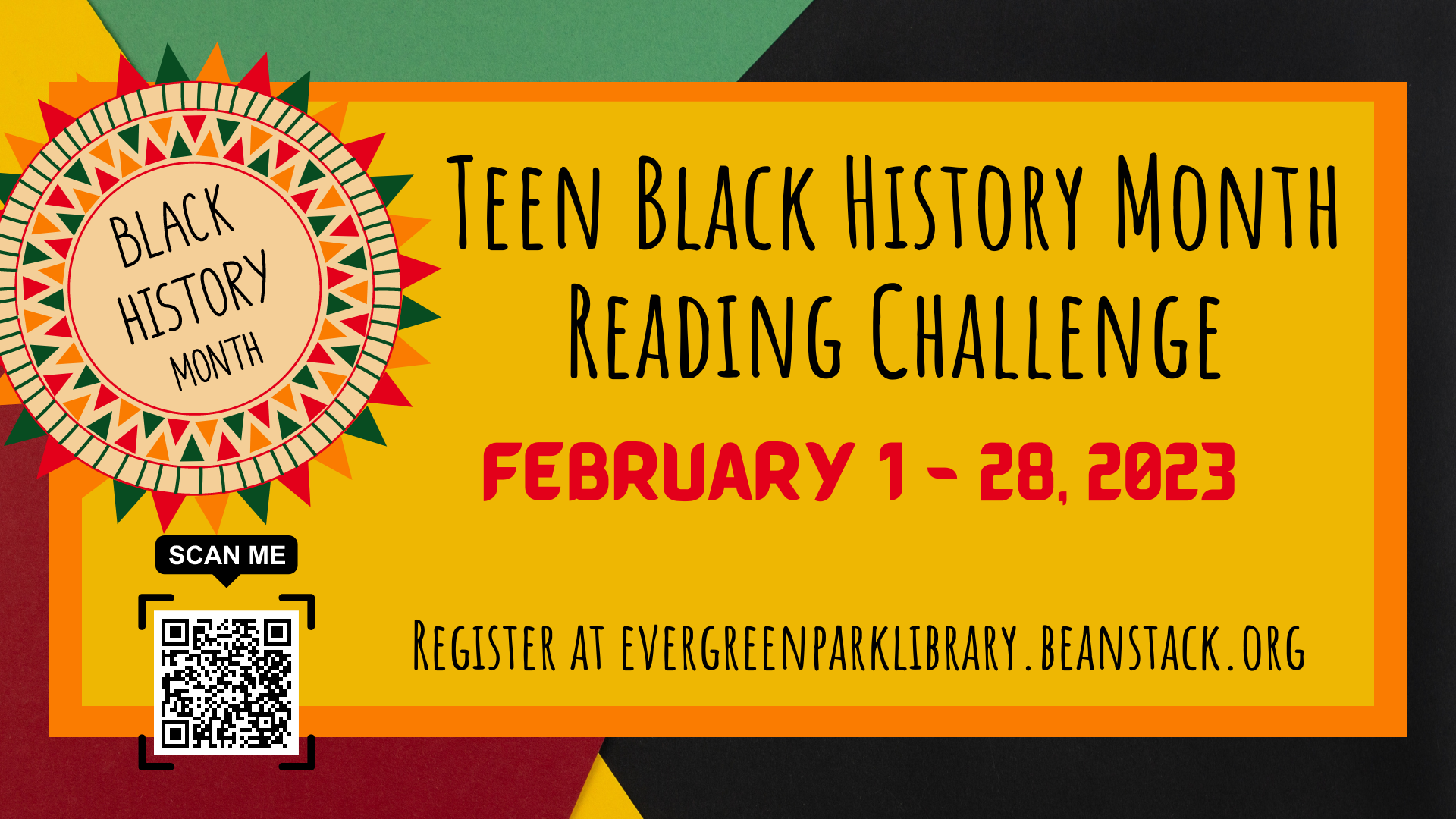 Teen Black History Month Reading Challenge
