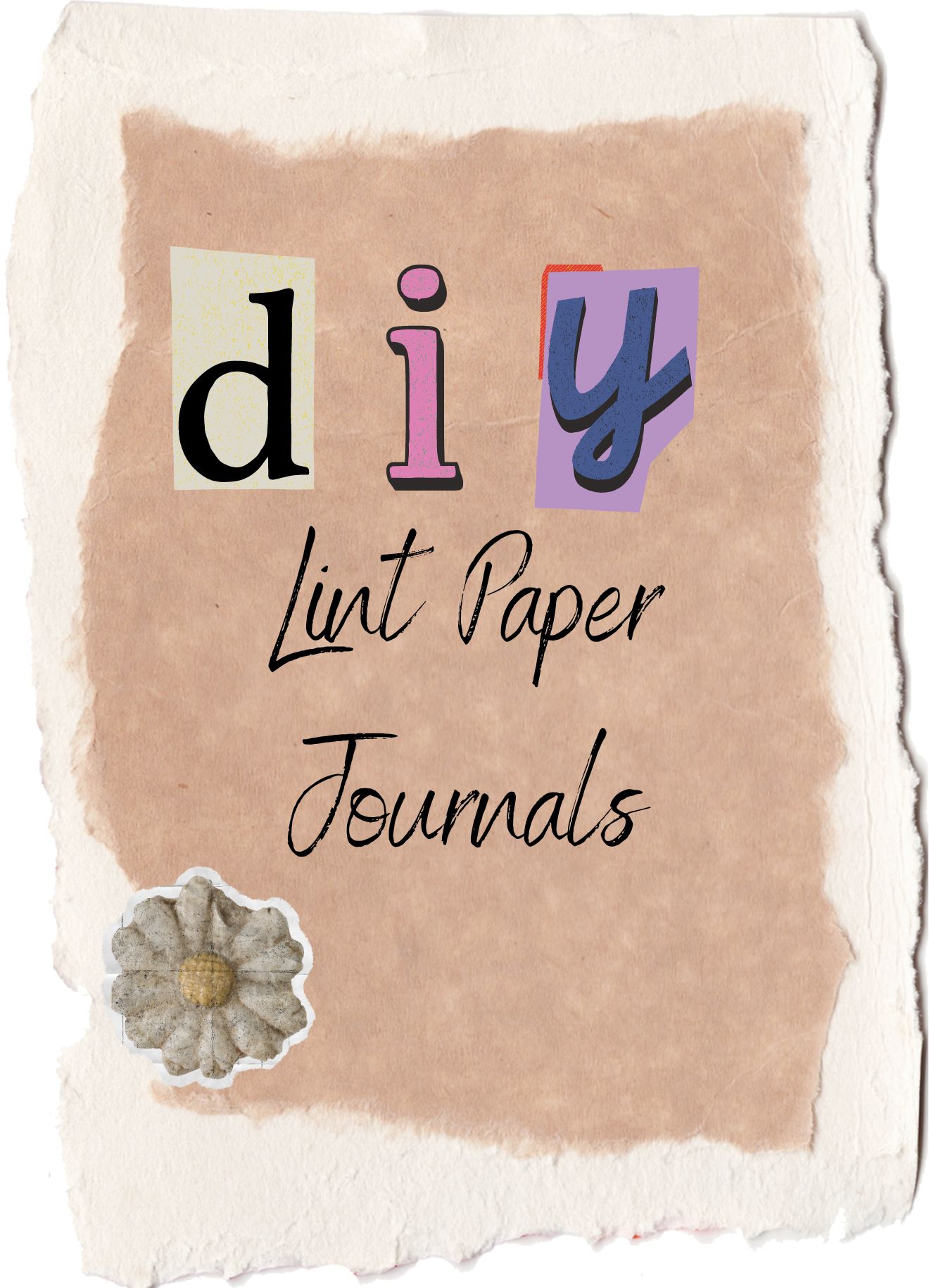 DIY Lint Paper Journals
