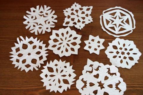 Paper snowflakes