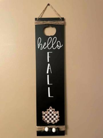 Fall decor sign