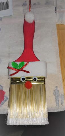 Santa paint brush