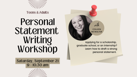 Personal Statement Writing Workshop