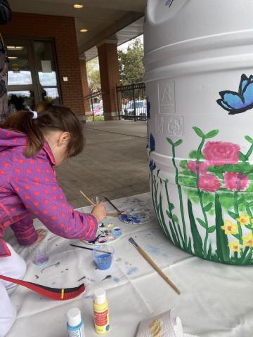 Rain Barrel Painting Community Art Project