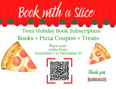Book with a Slice Teen Holiday Book Subscription