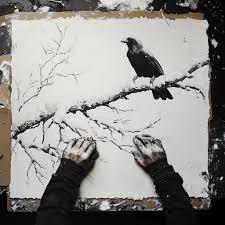 Winter Landscape with Charcoal