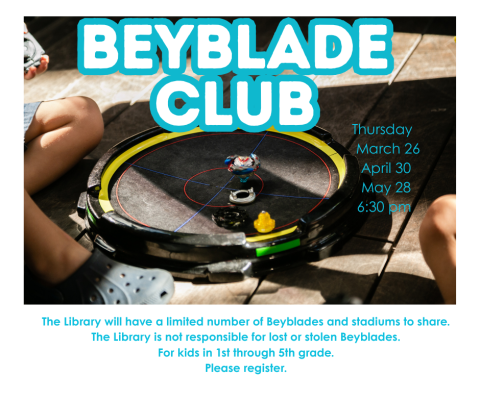 Beyblades spinning in an arena.