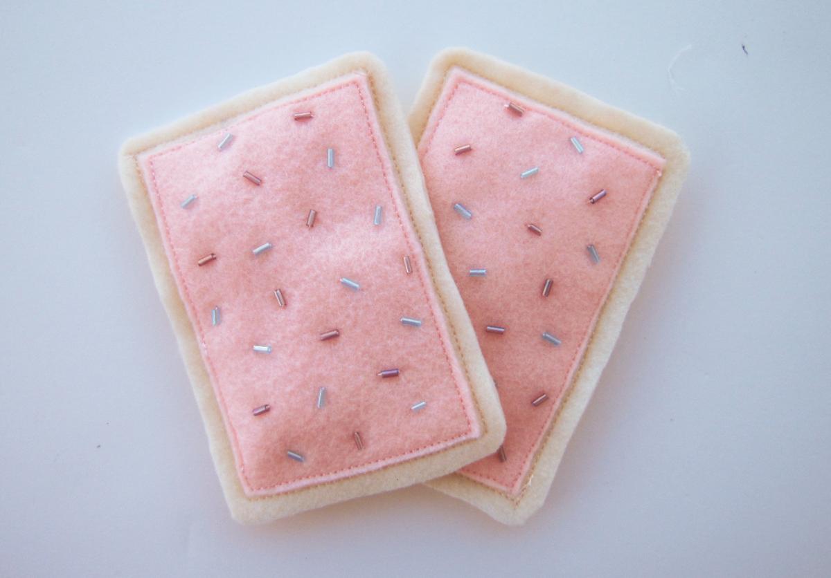 Hand sewn felt pop tarts.