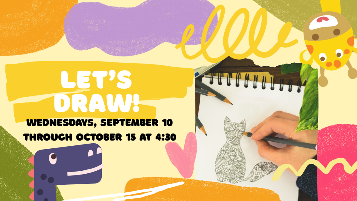 Someone drawing a cat.