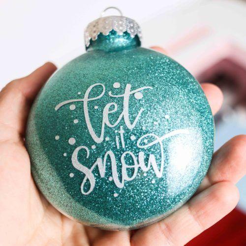 glitter ornaments